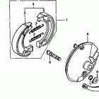 XR80R Front brake @ front brake panel
