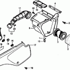 XR80R Air cleaner @ side covers