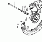 XR80R Переднее колесо
