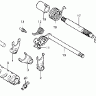XR100R Вилка переключения передач