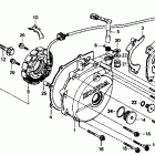 XR600R Left crankcase cover 91-92