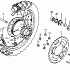 XR200R Заднее колесо