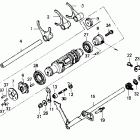 GL1500 Вал и вилки  коробки передач