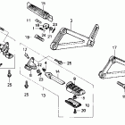 NX250 DOMINATOR Подножки