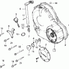 CB400F Крышка картера правая