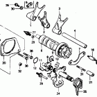 VTR250 Вилка переключения передач