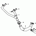 CBR1000F Патрубки охлаждения