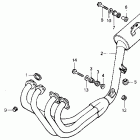 CB400F Глушитель