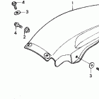 CR125R Rear fender 90