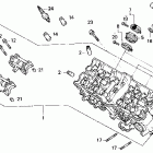 CB400F Головка цилиндра