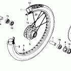 CB125TT Переднее колесо