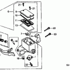 VT1100C Главный тормозной цилиндр - передний