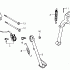 CB125TT Подножка