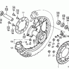 CR125R Rear wheel 90-91