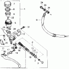 VFR750R Цилиндр сцепления