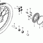 CB125TT Заднее колесо
