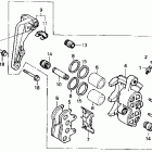 XL600V Передний тормозной суппорт