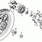 XL600V Заднее колесо