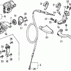 CR250R Рулевые переключатели и троса