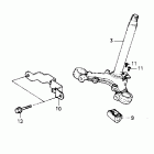 CB125TT Траверса нижняя