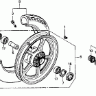 VT1100C Переднее колесо