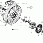 CBR600F Заднее колесо