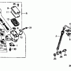 CBR1000F Главный тормозной цилиндр - передний