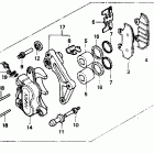 VTR250 Fr. brake caliper 90