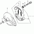 NX125 Задний тормоз