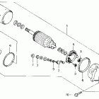 VFR750R Стартер электрический