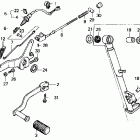 NX250 DOMINATOR Педаль тормоза