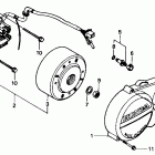 NS50F Крышка картера левая