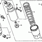 VT1100C Rear shock asorber