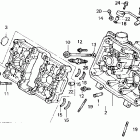 VFR750R Головка цилиндров передняя