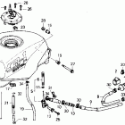 CB400F Топливный бак