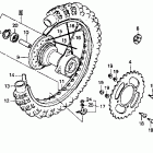 CR80R Rear wheel 90-91