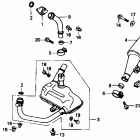VTR250 Глушитель