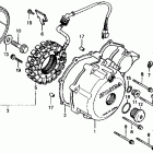 XL600V Крышка картера левая