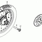 NX125 Заднее колесо