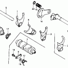 NX125 Вилки и валы выбора передач