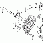 CB125TT Задний тормоз