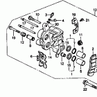 VT1100C Front brake caliper 87-93