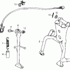 CB400F Подножка