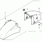 GL1500 Front fender set 90