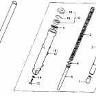 CB125TT Передняя вилка