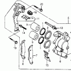 CR250R Fr. brake caliper 87-89