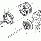 CR125R Сцепление