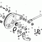 CR80R Задний тормоз