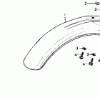 CR80R Переднее крыло