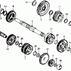 CR80R Трансмиссия